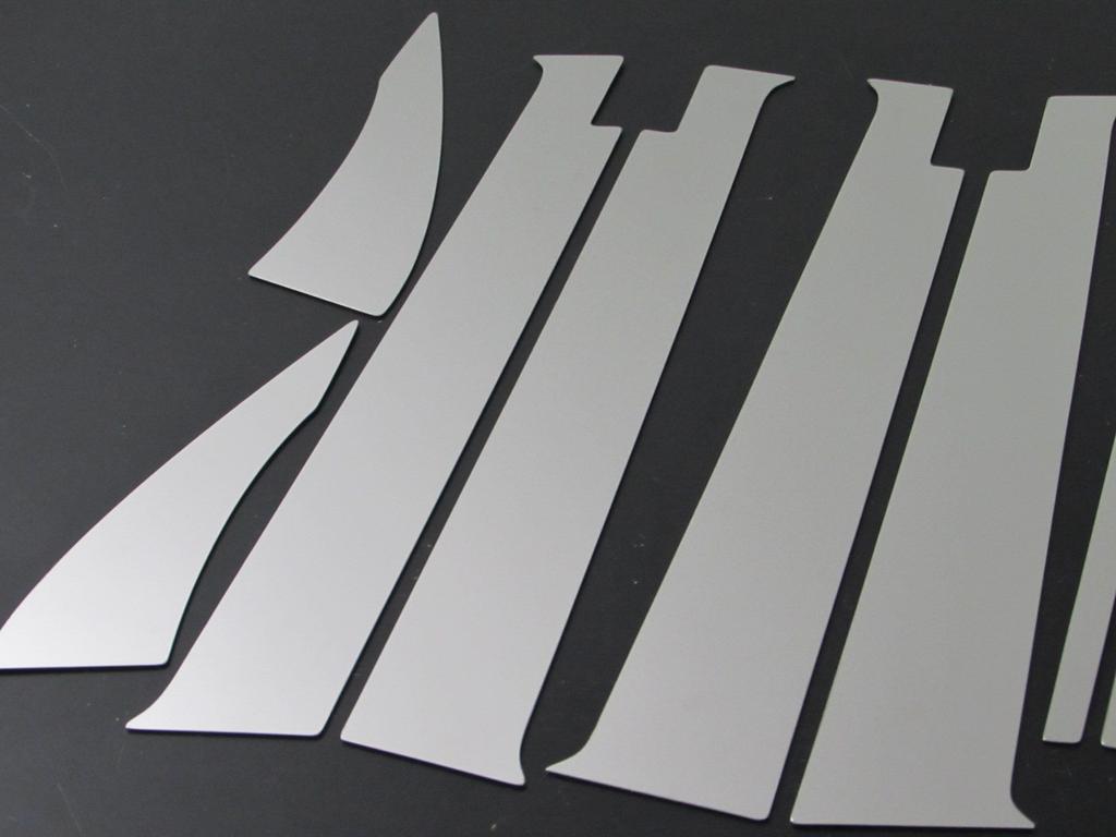 BRIGHTZ Finish Stainless Steel Pillar Panels with Visor for Mira Gino Ultra-Mirror L650S/L660S (8-Piece Set) [PIL-SIL-348] (Part Number 4812)