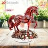 S-1Pc 2D Acrylic Ornament 2026 Year Of The Horse Desktop Decorate Miniature Statue Pony Festival Decor Home Office New Year Gift