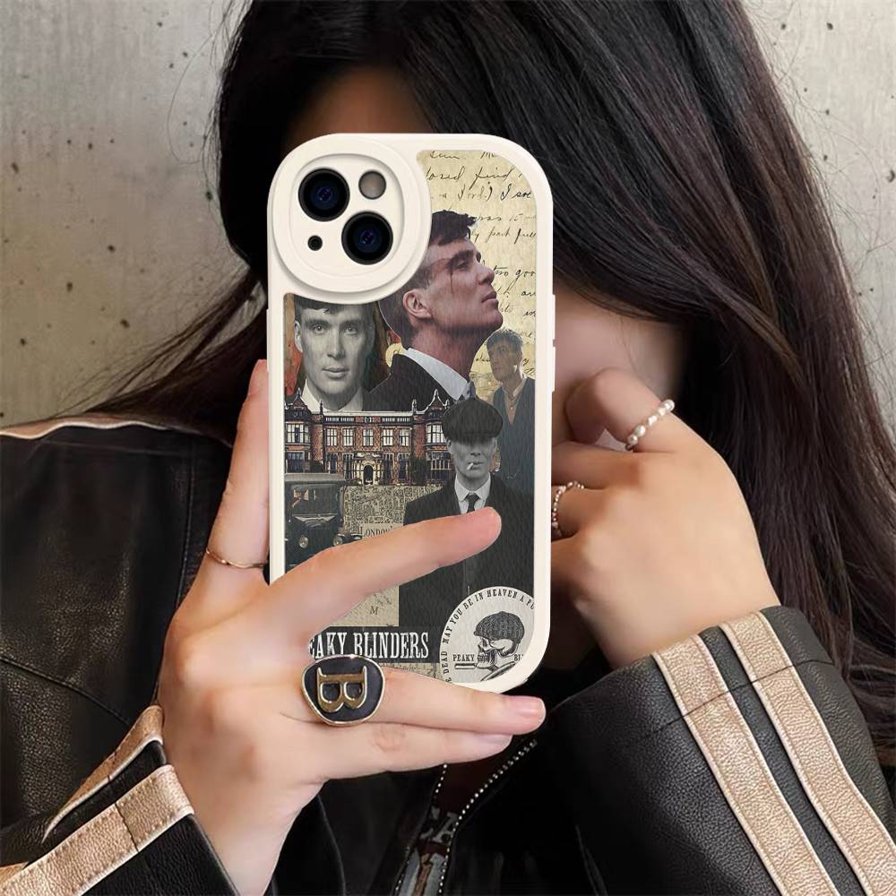 Movie P-Peaky B-Blinders TV Phone Case For IPhone 16 15 14 13 12 11 Pro Max Plus Soft Leather Cover