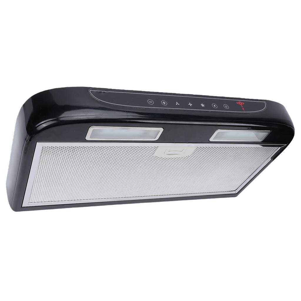 Campana extractora para autocaravana 3 velocidades ajustables 12V Campana extractora de cocina con pantalla táctil Luz LED para autocaravanas Yates Pequeña