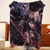 Game A-Azur L-Lane Throw Flannel Throw Blanket, Lightweight Cozy, Durable Washable cute Cool