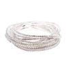 European & American Style Colorful Zircon Diamond Elastic Tennis Bracelet