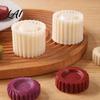 Detachable Dough Press Sunflower Pattern Round Mooncake Mold Hand Double Ended Plastic Pastry Easy Clean Baking Tool Embosser for Homemade