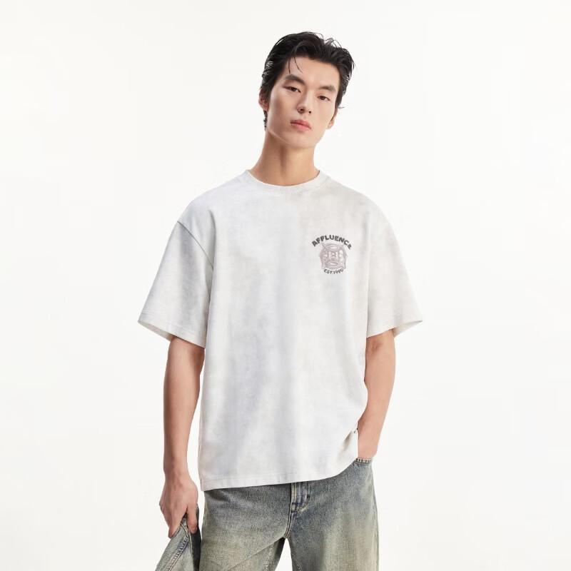 Jack & Jones Men's Letter Embroidered Round Neck Short Sleeve T-Shirt