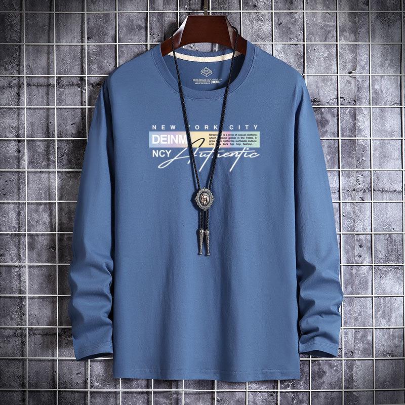 Men's Trendy Long-Sleeve Pure Cotton Sweatshirt - Spring/Autumn 2022