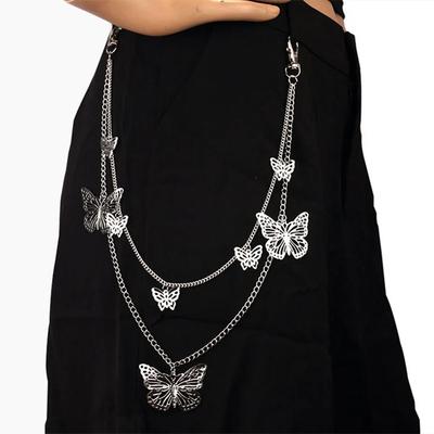 Stylish Vintage Metal Waist Chain For Women Zipper