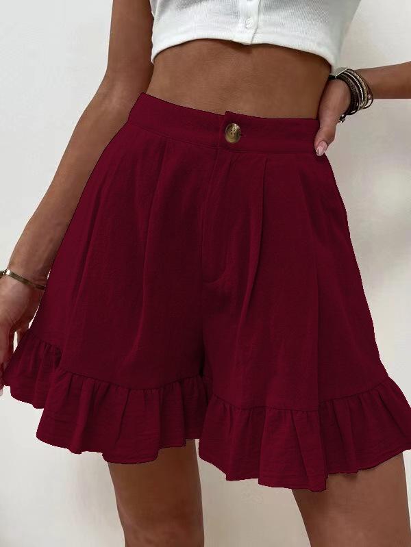 Women's 2025 High Waist Summer Casual Loose Wide Leg Shorts - European & American Style