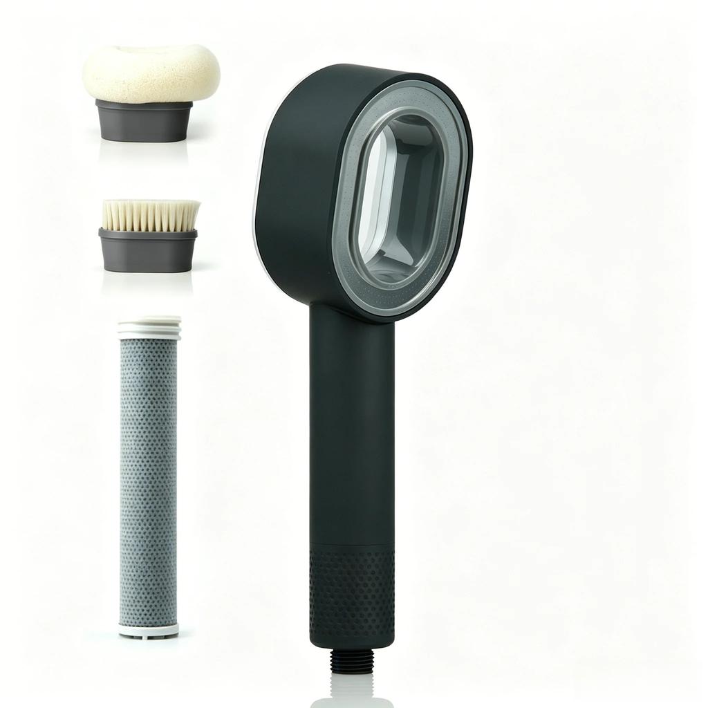Filtered High Pressure Shower Head, Water Saving Design, Purifies Shower Water, Practical Bathroom Accessory