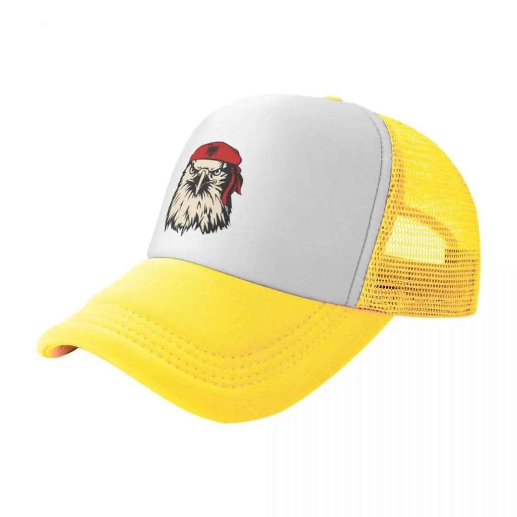 Albanian Eagle Patriot Camping Mesh Baseball Caps Women Printing Male Beach Dad Hat Peaked Cap