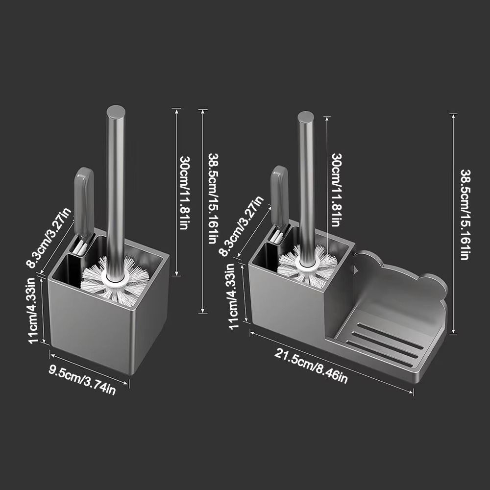 Durable Toilet Brush Set Wall Mounted Floor Toilet Cleaning Tool Bath Accessories