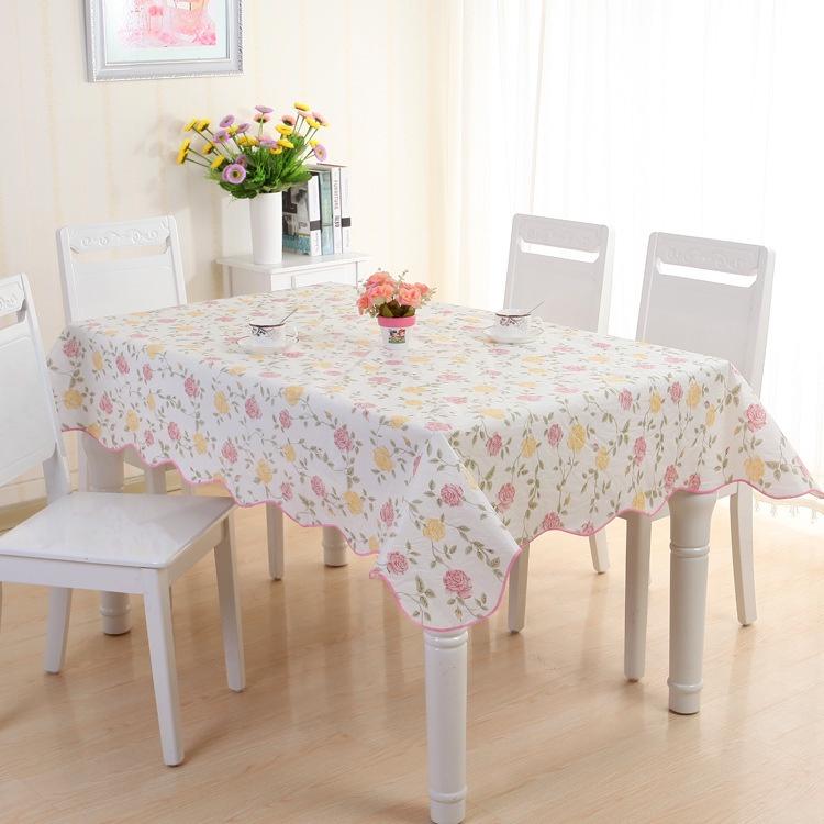 Table Cloth Oil-Proof Peva Multi-Color Round Table Cloth Tea Table Cloth Cushion Cloth Table Cloth