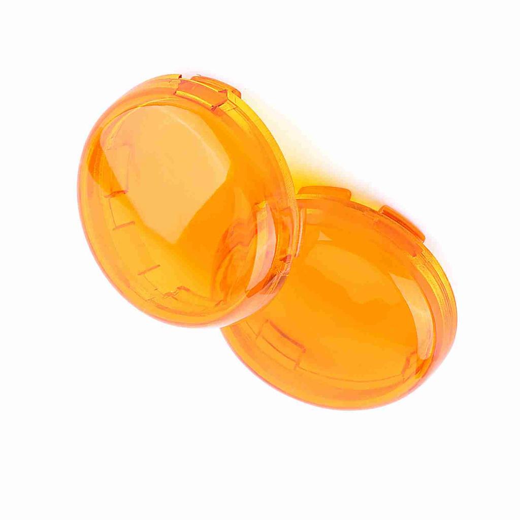 2 pcs Motorcycle Turn Signal Light Lens Cover For Dyna Softail Sportster 1986 15