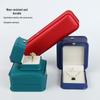 Crown Waist-Cinched PU Leather Jewelry Box for Earrings, Rings, Pendants, Necklaces, and Bracelets