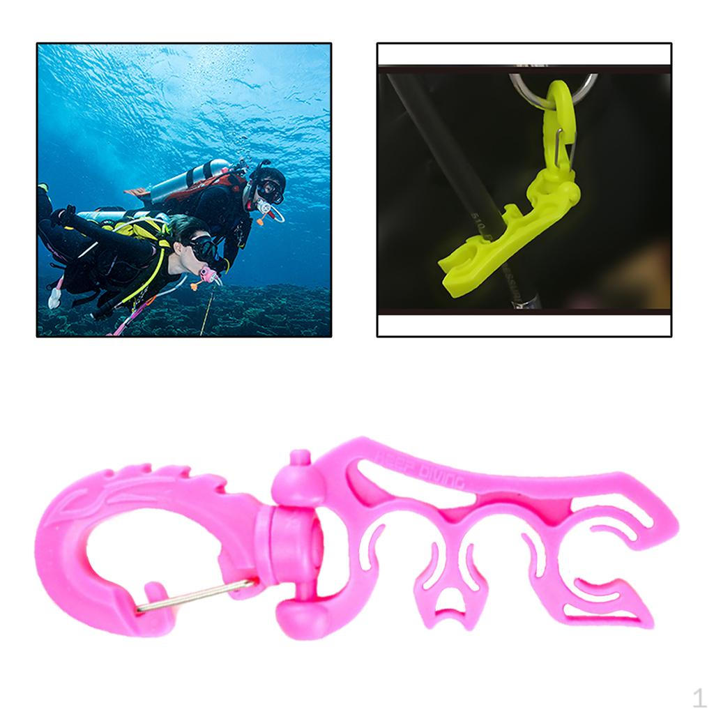 

Diving Underwater plastic BCD Hose Holder with Clip Buckle Hook,Scuba Double