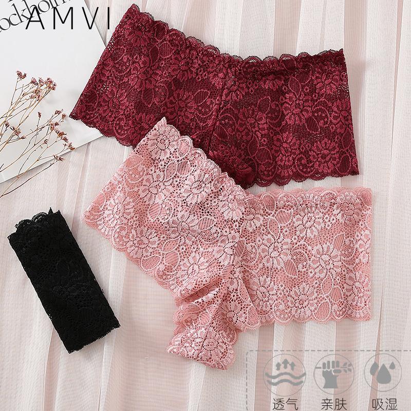 Plus Size Sexy Spitzenhöschen für Damen, Sommer, mittlere Taille, elastisch, ultradünn, atmungsaktiv, leicht, ausgehöhlt, Damen-Slips 4XL