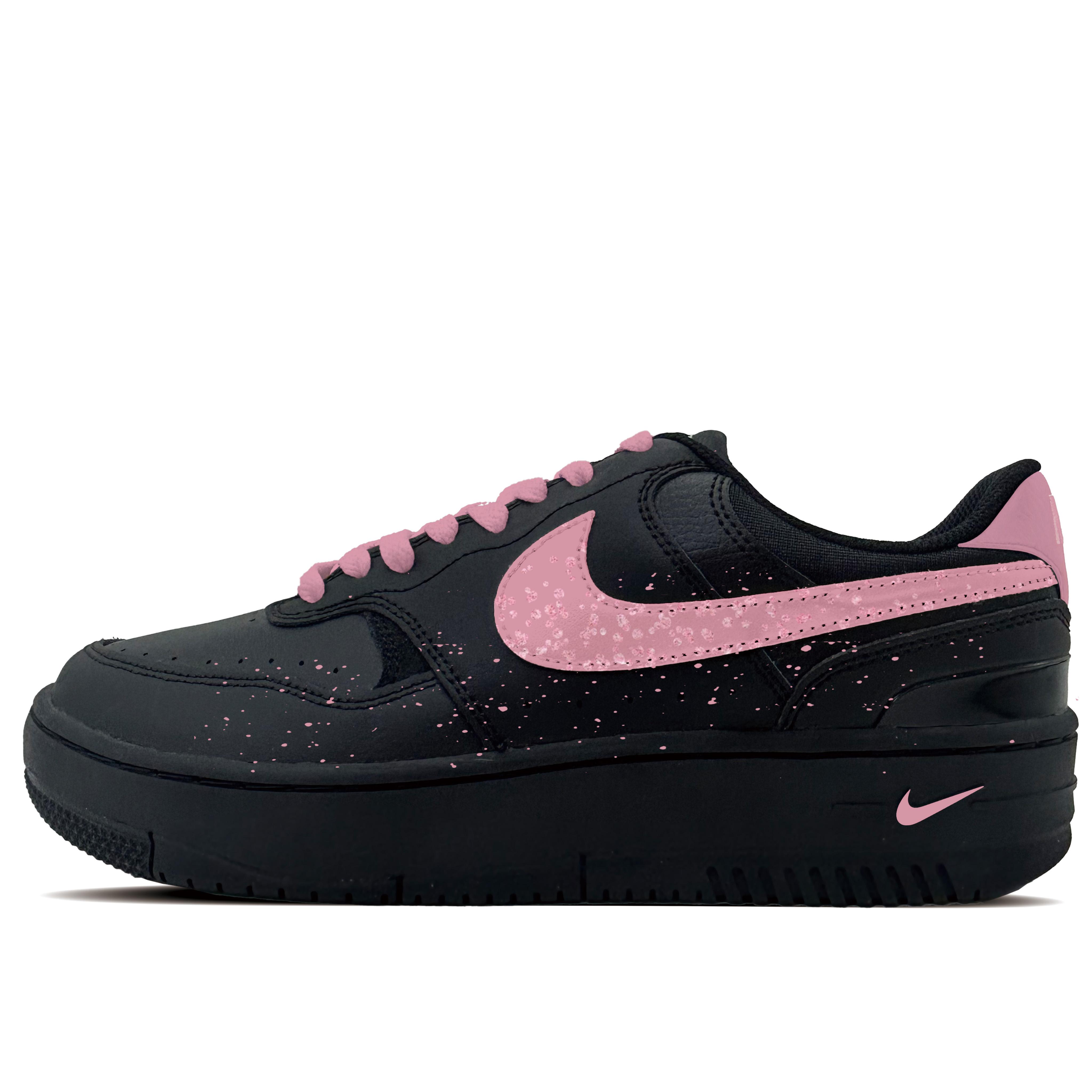 

Nike Gamma Force Pink Amber Synthetic Leather Abrasion Resistant Low top Skateboard Shoes Women s Black HQ1674-001(team-1081) 38.5