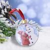 2025 Christmas Photo Frame Ball Pendant Xmas Tree Round Five Star Hanging Pendant For Home Diy Party Kids Gifts