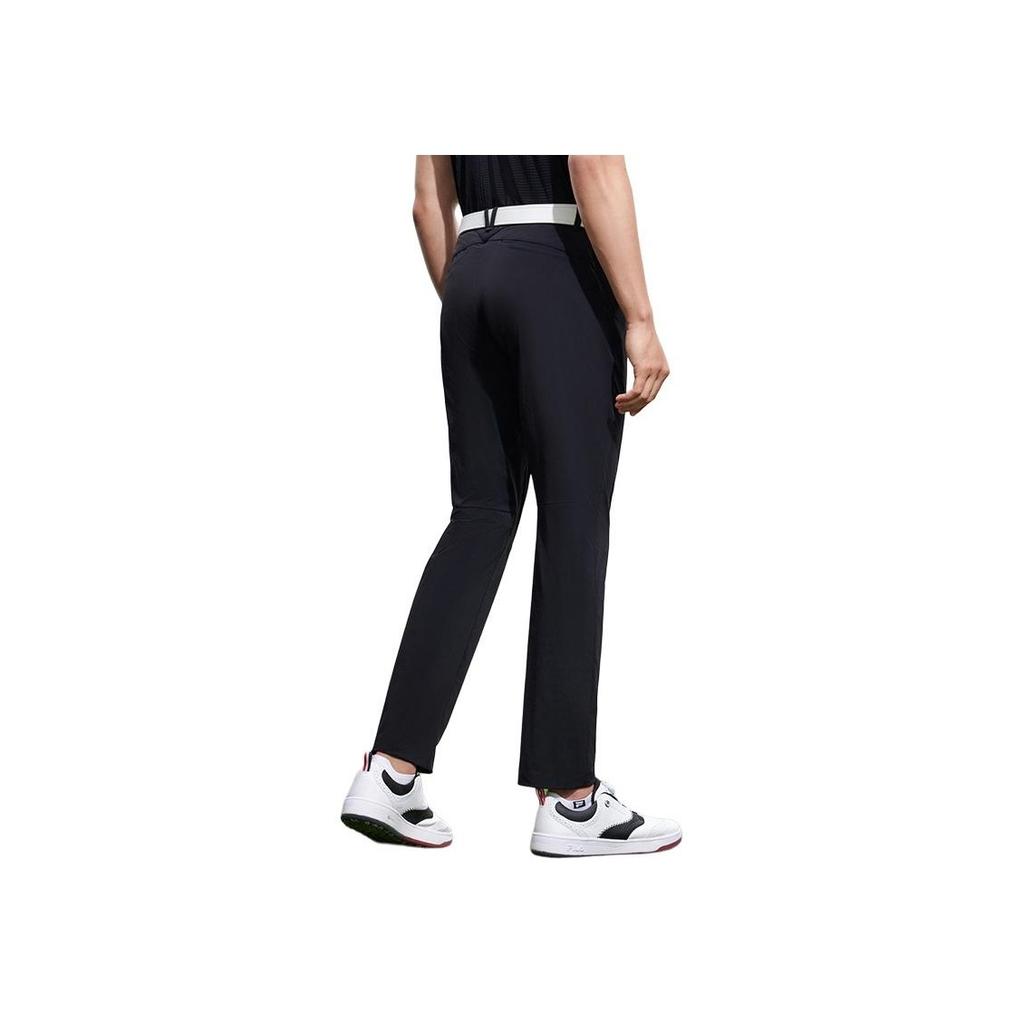 Fila Inspiration Series Solid Color Golf Woven Casual Pants Men Bottoms Deep-Black A11M325806F-BK