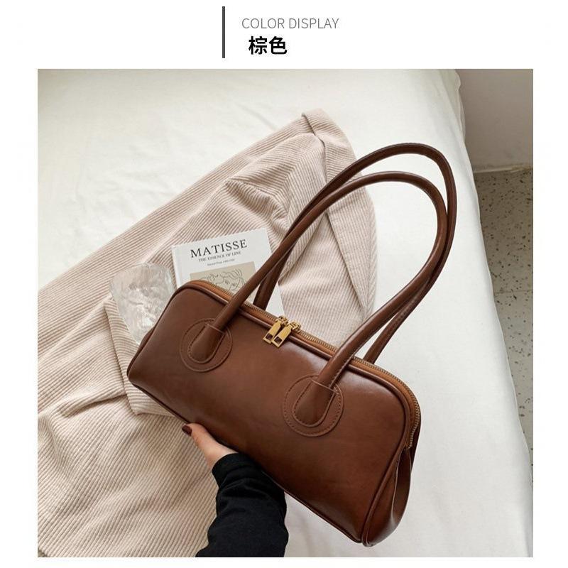 

Bags 2 New trendy bags women s bags fashionable versatile shoulder underarm bags high-end portable baguette bags 35*15.5*7 темно-коричневого кольору