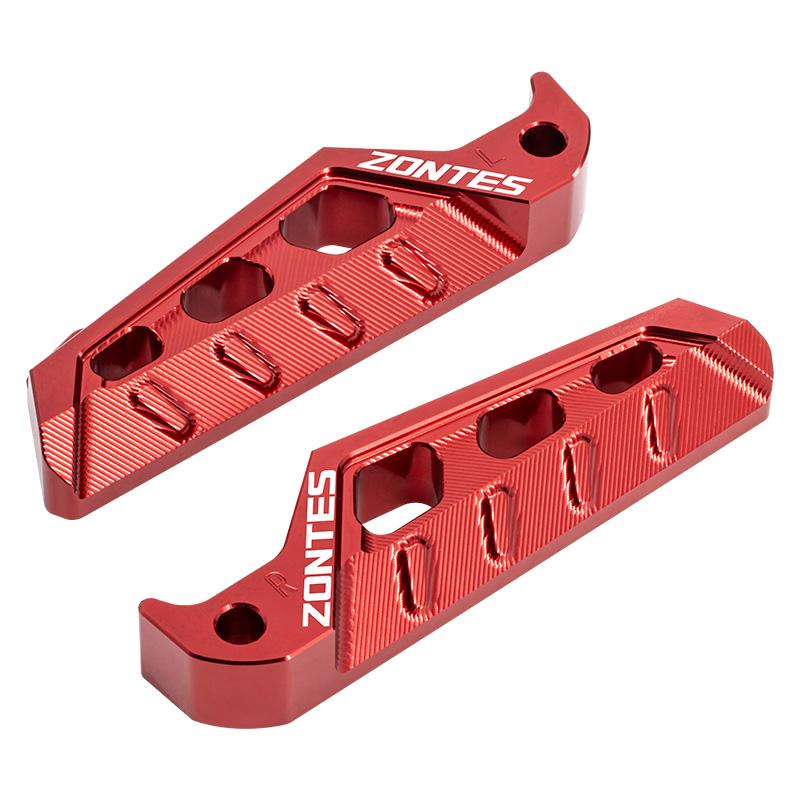 For Zontes G1 125 ZT125 G1 ZT125U ZT 125 U ZT 310X ZT310R Motorcycle Accessories Rear Pedal Passenger Footrest Pegs Foot Plate