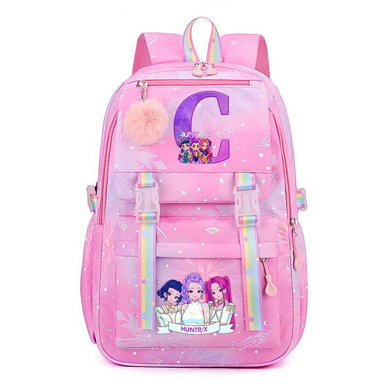 Kpop Demonunter Kids Backpack College Wind Large Capacity Student School Bag
