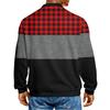 Men's Casual Fashion Printed Lapel Long-sleeved Knitted Bottoming Shirt Top