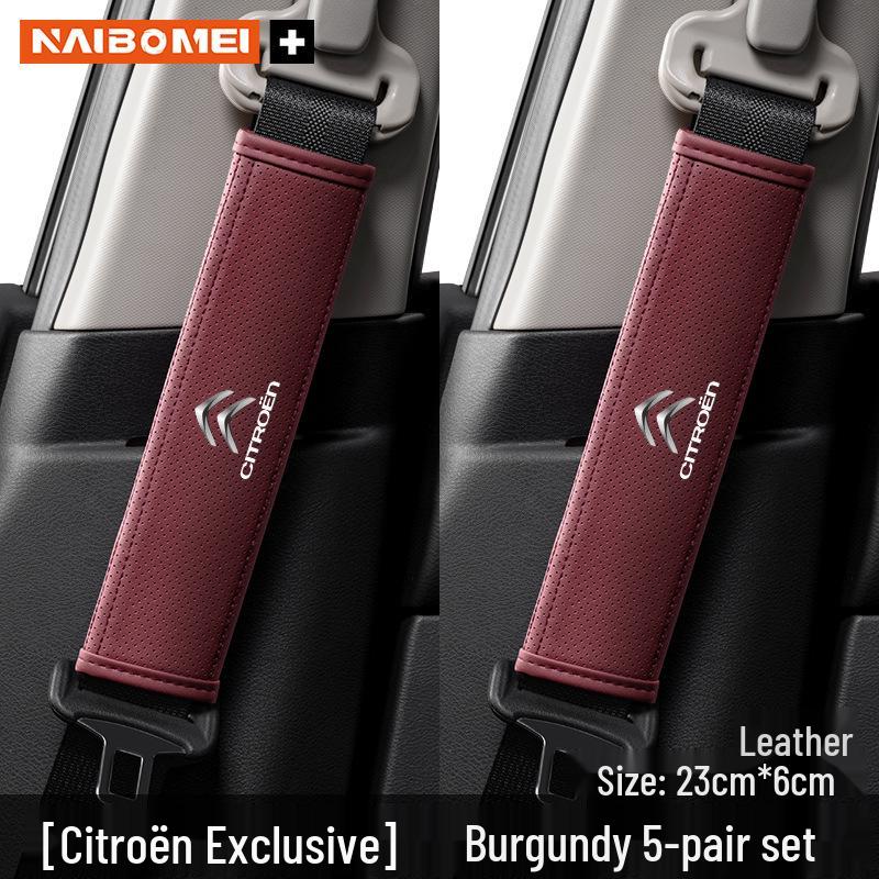 Seat Belt Shoulder Protector for Citroen C3, C4, Elysee, C5, C5 Aircross, and C6