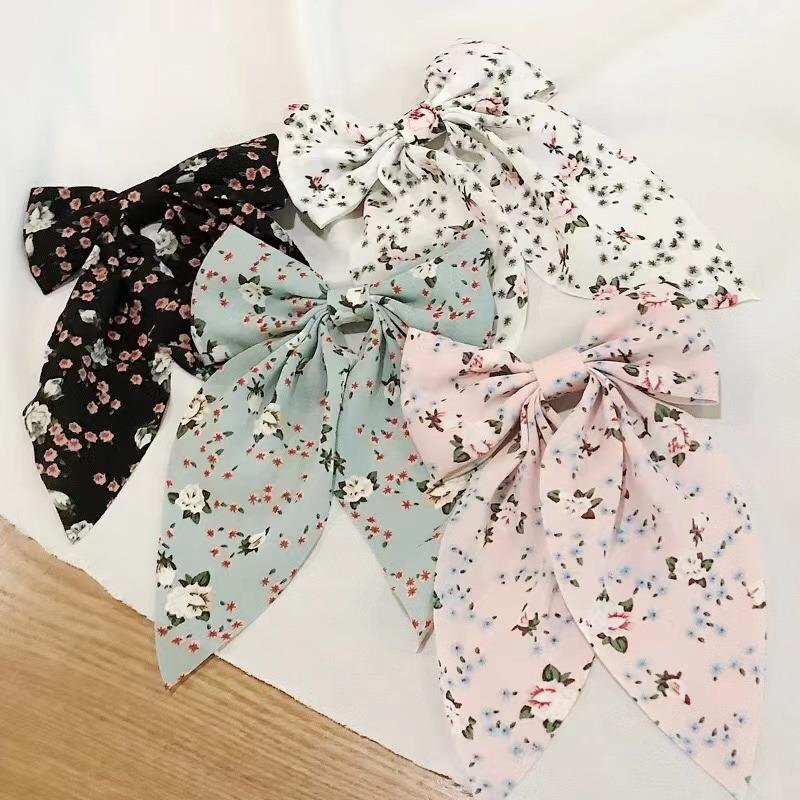Fashion Ribbon Bow Hair Clips for Women Big Large Bow Hairpins Girls Bowknot Hair Clip Barrettes Women Hair Accessories