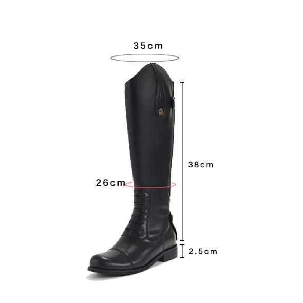 2025 Equestrian Boots Leather Equestrian Supplies Long Boots Riding Equipment Non-Slip Ultra Footwear Resistant Horse Rider Shoe