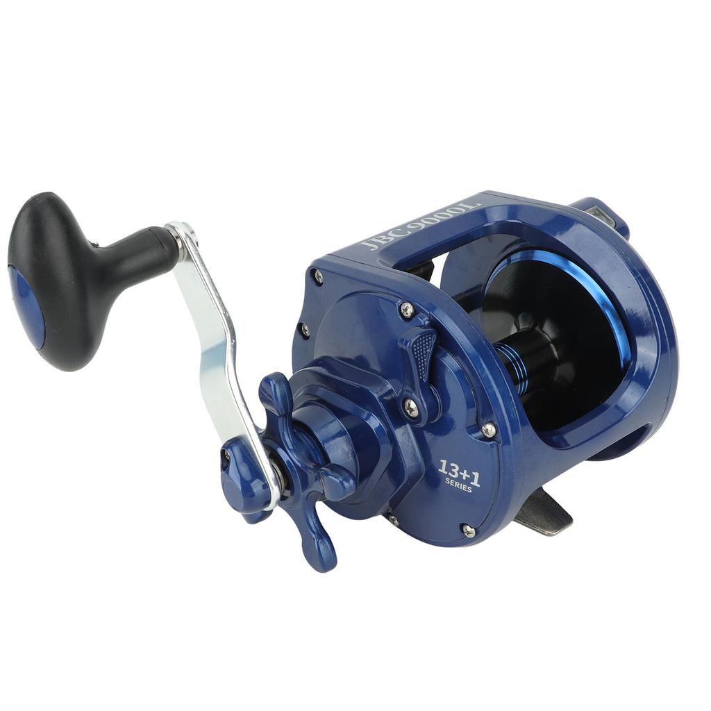 Baitcasting Fishing Reel Round Baitcaster Reel Smooth Powerful Saltwater Inshore Surf Trolling Reel JBC9000L