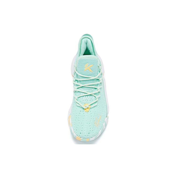 New Anta Light Cavalry 5 Light Cavalry 5 Low Top Performance Basketball Shoes Men's Porcelain Green 112021608-7