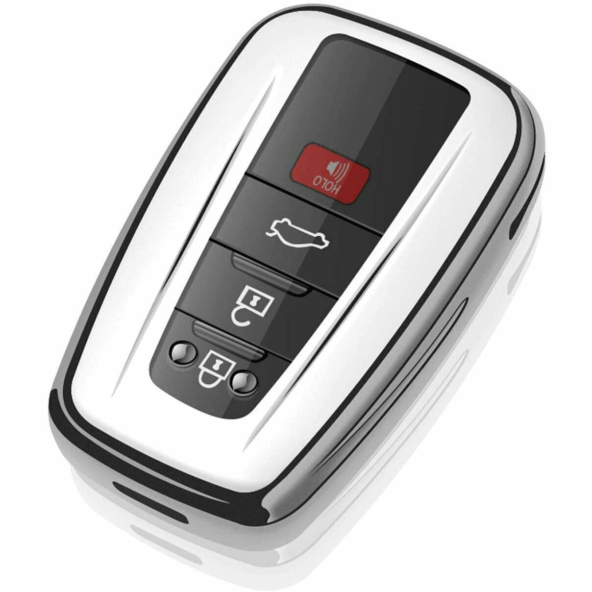 Car Key Fob Chain Cover Case For Toyota RAV4 Highlander Corolla Camry Kluger 86