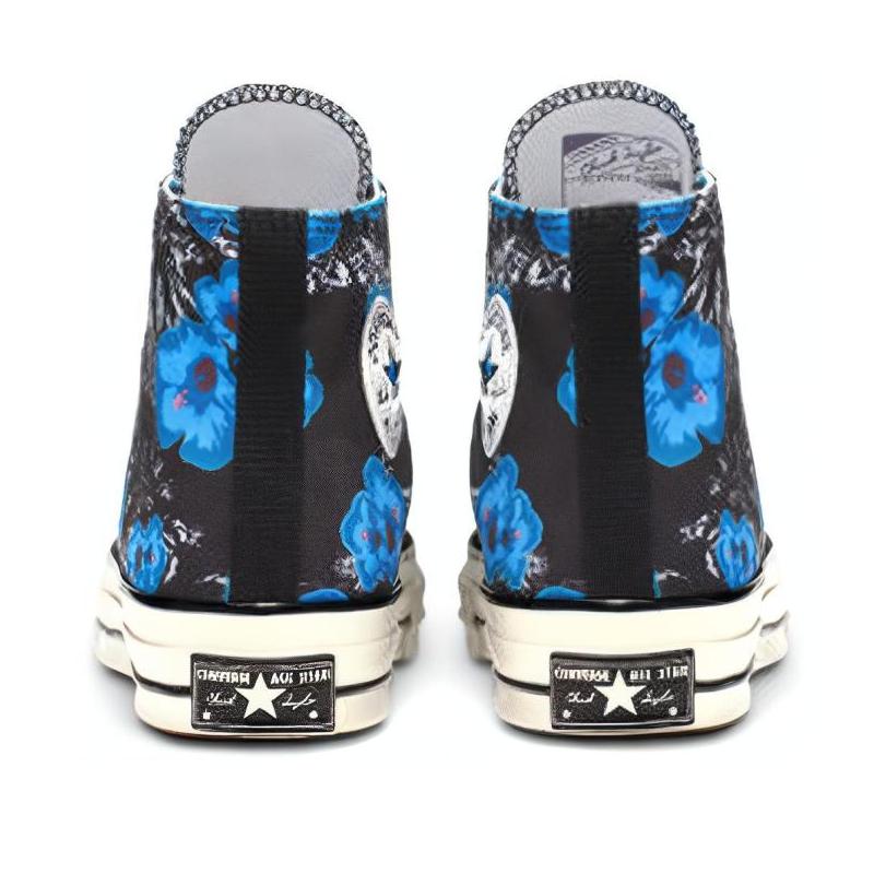 Converse 1970s Paradise Floral High Top Comfortable and Lightweight High Top Espadrilles Unisex Sky Blue