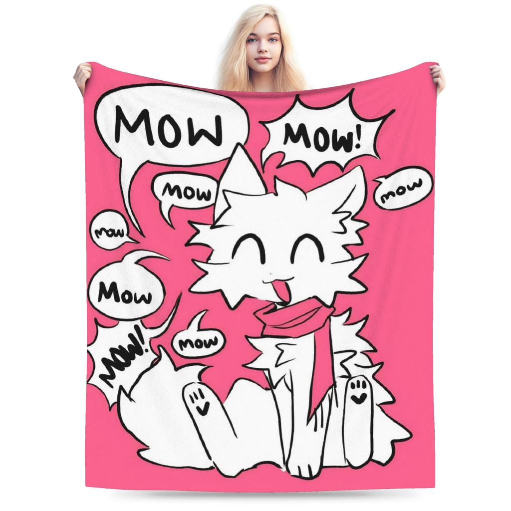 Boykisser Silly Cat Blankets Fleece Spring Autumn Cartoon Portable Super Soft Throw Blankets for Bedding Outdoor Quilt