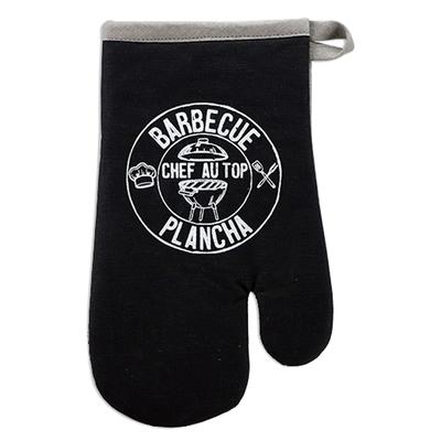 [A2432] - Küchenhandschuh 'Chef Barbecue' schwarzgrau (Plancha-Grill – Spitzenkoch) - 28 x 14 cm