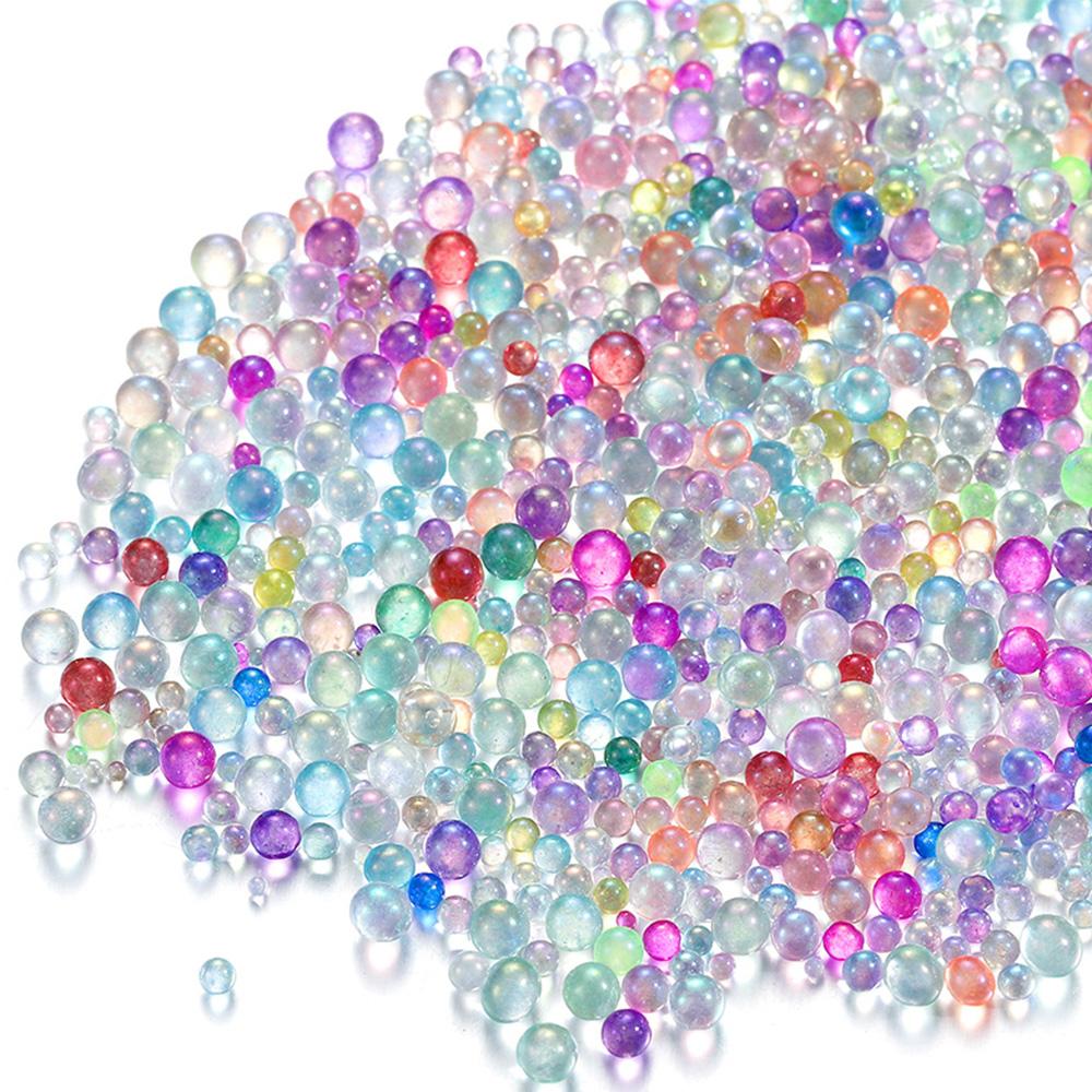 100g/Lot Colorful Mix Water Bubble Bead Mix Kawaii Epoxy Resin Fillings Mini Beads for DIY UV Epoxy Crafts Resin Art Supplies