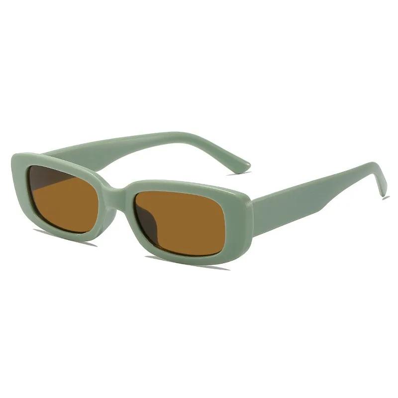 Korean Retro Square Child Sunglasses for Kids Fashion Oval Solid Color Children Eyewear UV400
