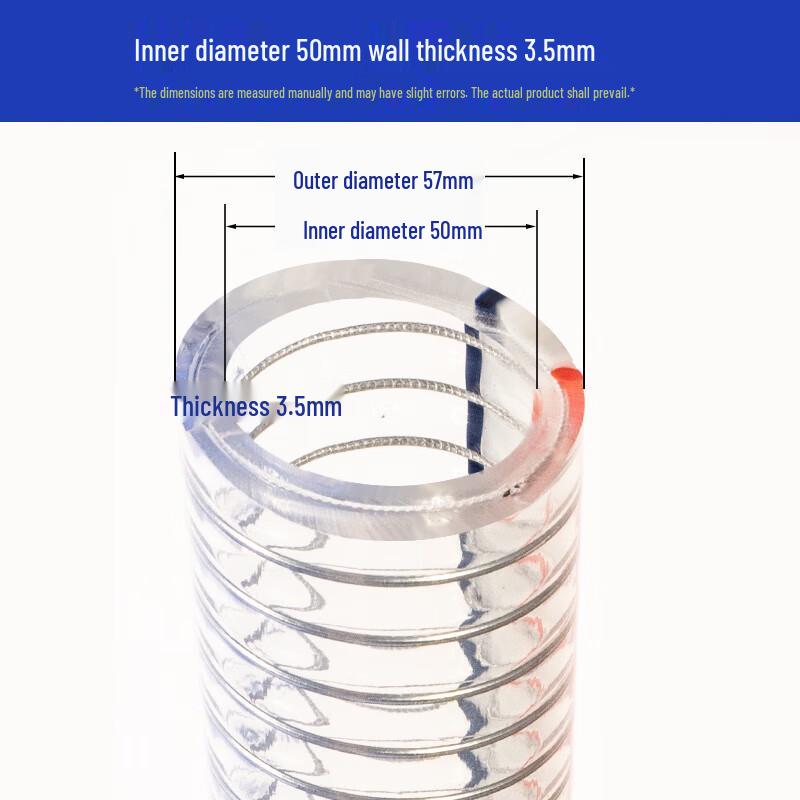 Industrial PVC Steel Wire Transparent Drainage Hose