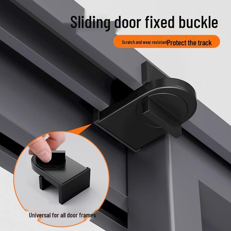 Aluminum Alloy Child-Proof No-Drill Sliding Door Lock and Limiter