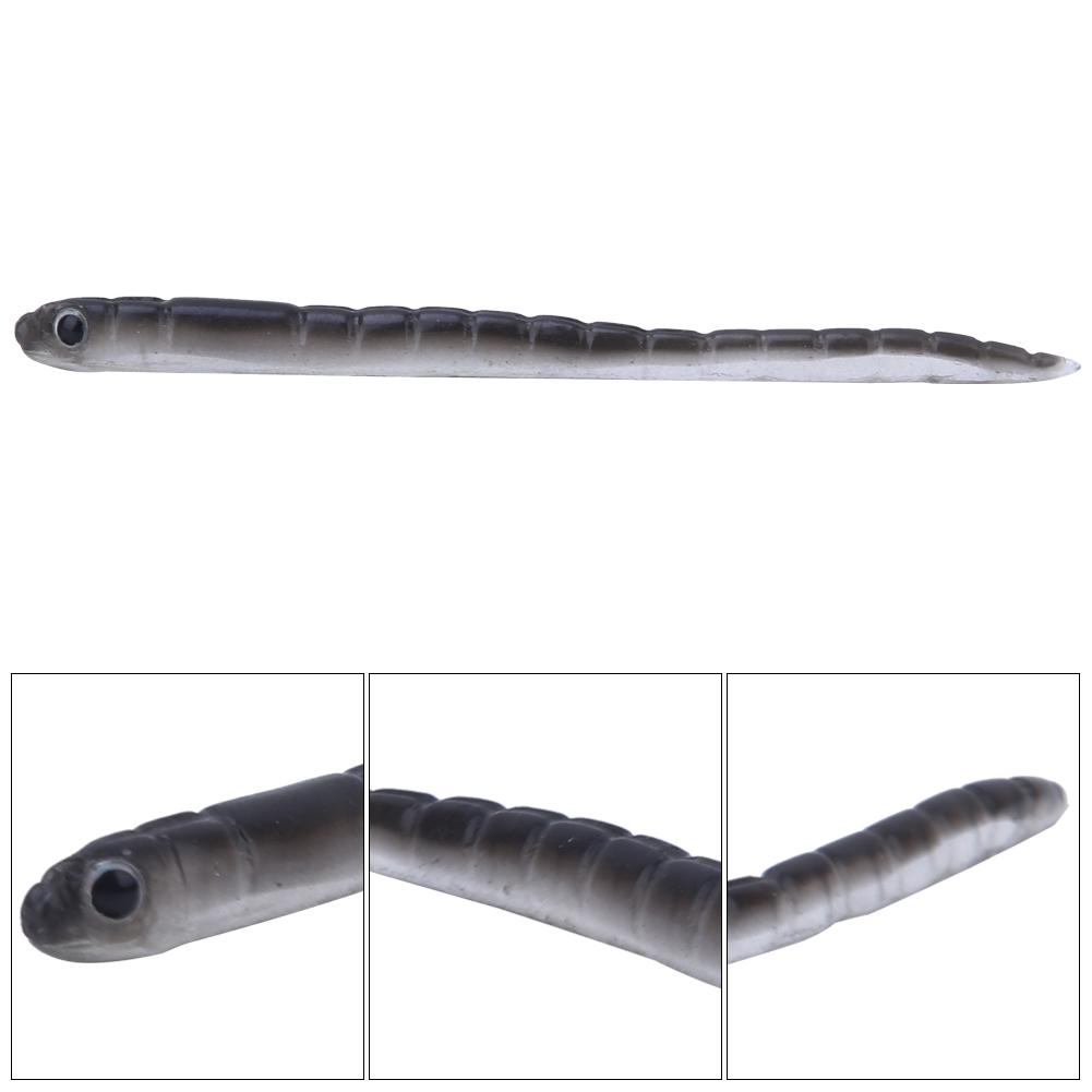10 Pcs 1.7g 9cm Silicone Artificial Worm Earthworm Soft Fishing Lures Bait Fish Tackle Accessories