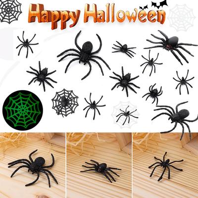 Supplies Spider Web Halloween Haunted House Prop Plastic Fake Spider Prank Toys Decorative Spiders