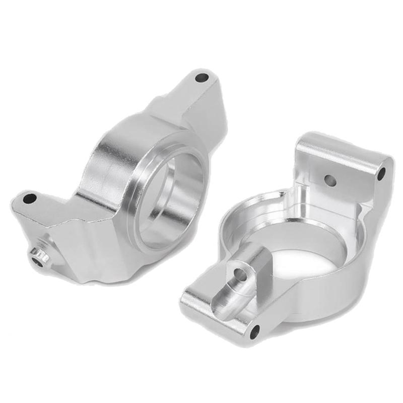 C-Convenient-Caster Blocks Front C-Hub Carrier For 1/5 Traxxas X-MAXX Rc Hobby Car Parts Accessories ,Silver