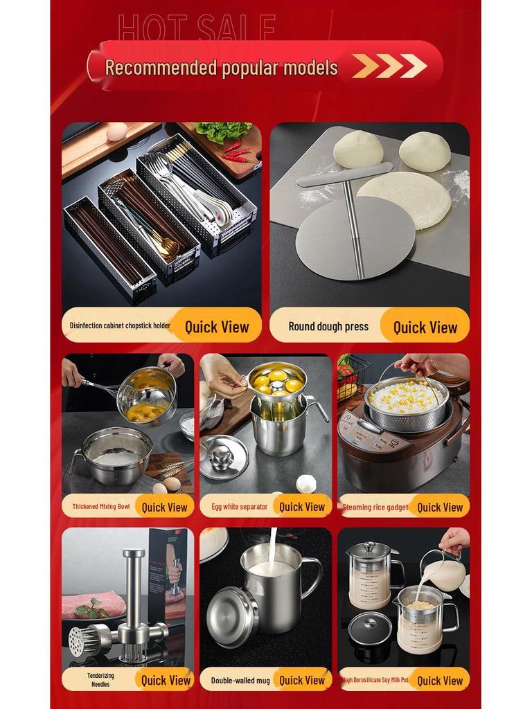304 Stainless Steel Steaming Basket for Rice Cooker, Soup Separator, Water Bath Cooking Steamer, Household Steaming Rack