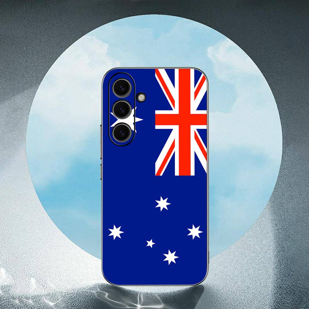 Australische Flagge Luxus Schwarze Handyhülle Für Samsung Galaxy S23 S24 S25 Ultra S22 Plus S21