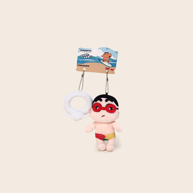 Crayon Shin Chan Plush Keychain Toy Stuffed Doll Pendant Decoration Backpack