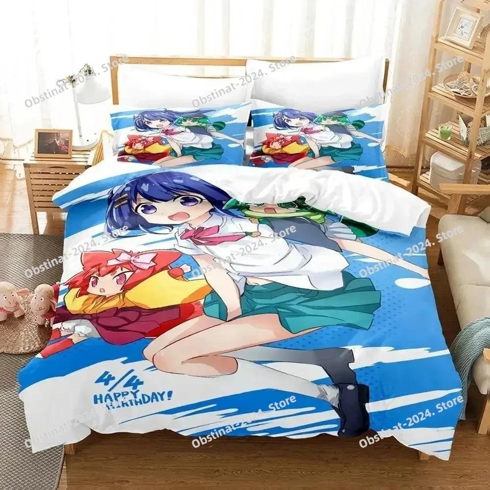 

Comforter Cute Soushin Shoujo Matoi Bedding Set Printed Bed Set With Bed Soft Single Double Queen Super King Size Comforter (quilt)-EU Single(135*200cm)3pcs