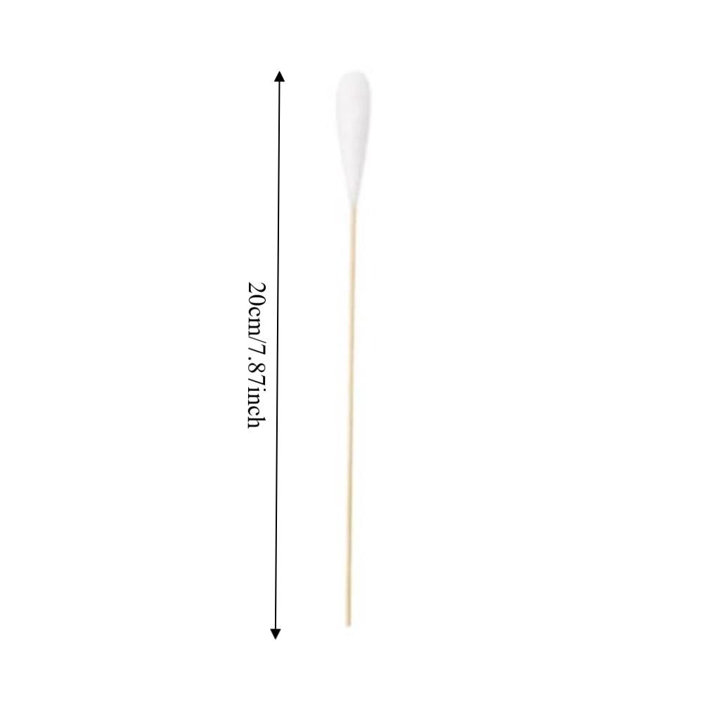 100pcs 7.87inch Long Cotton Swabs Eyes Cotton Swabs for Eyes Ears Eyeshadow Removal