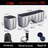 Inflatable Car Bed and Footrest for Rear Seat Use In Sedans and SUVs