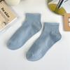 Women's Spring and Summer Thin Solid-color Cotton Socks, Women's Summer Mesh Sweat-absorbing Sports Boat Socks