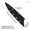 3-8 Inch Kitchen Knife Sheath Black Plastic Knife Covers Knife Blade Protector Cover Edge Guards Case Kitchen Accessory